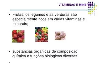 vitaminas e minerais
