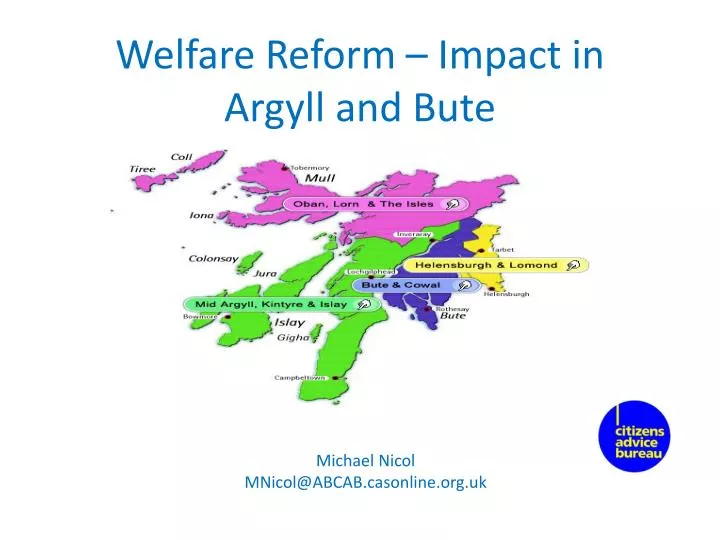 welfare reform impact in argyll and bute