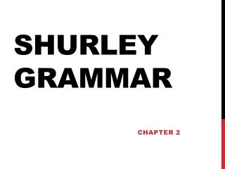 Shurley Grammar