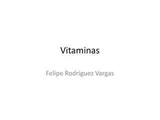 vitaminas