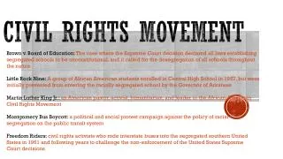 civil rights movement