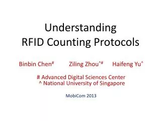 Understanding RFID Counting Protocols
