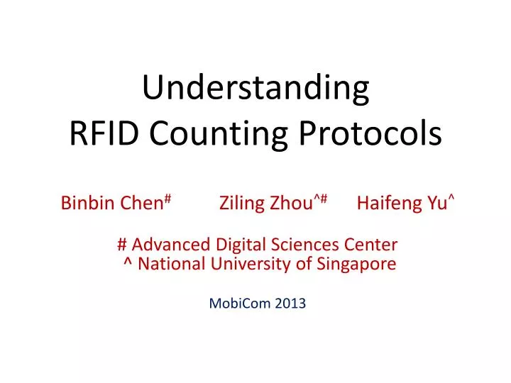 understanding rfid counting protocols