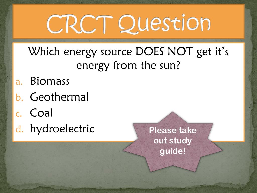 PPT - CRCT Question PowerPoint Presentation, free download - ID:1994268