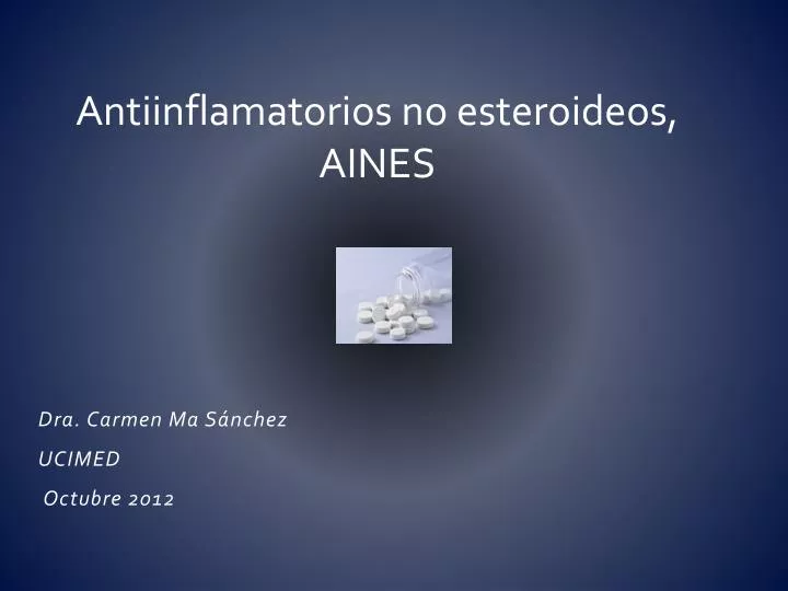 antiinflamatorios no esteroideos aines