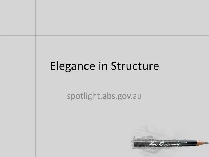 elegance in structure