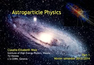 Astroparticle Physics
