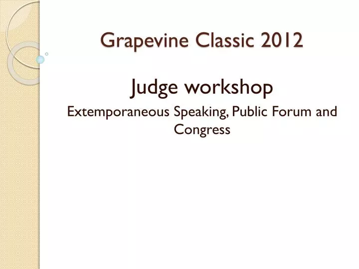 grapevine classic 2012