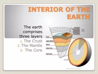 INTERIOR OF THE EARTH