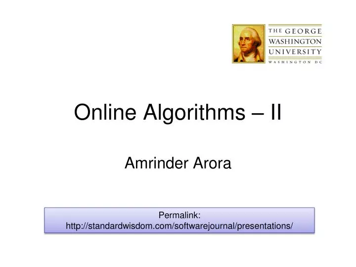 online algorithms ii