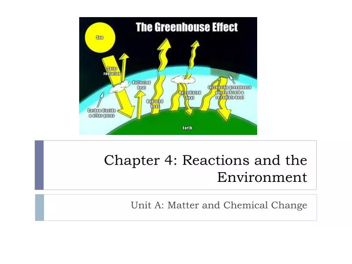 chapter 4 reactions and the environment