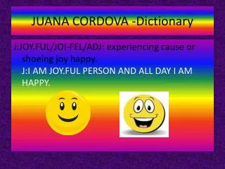 JUANA CORDOVA -Dictionary