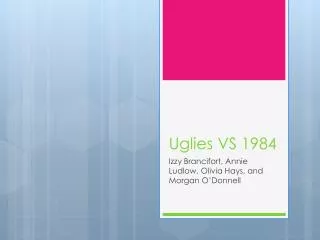 Uglies VS 1984