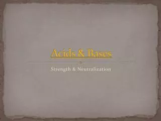 acids bases