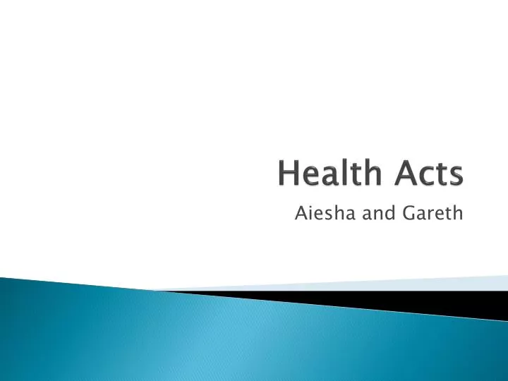 health acts