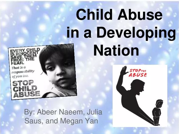 child abuse in a developing nation