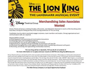 Merchandising Sales Associates Wanted