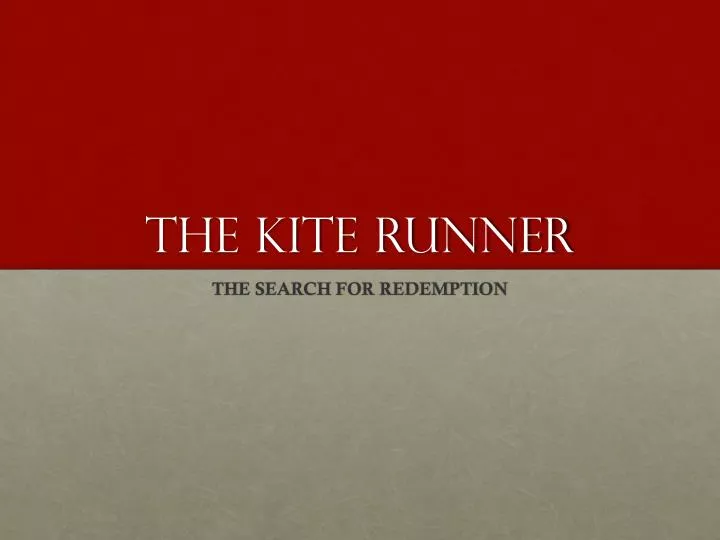 the kite runner