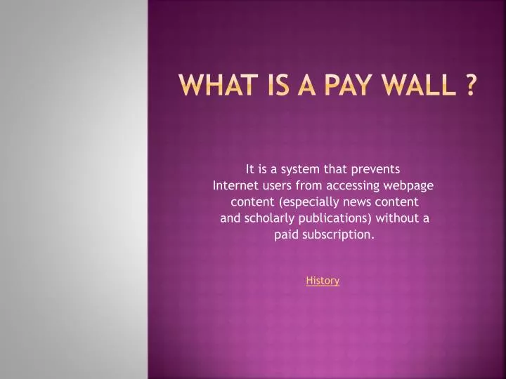 what is a pay wall