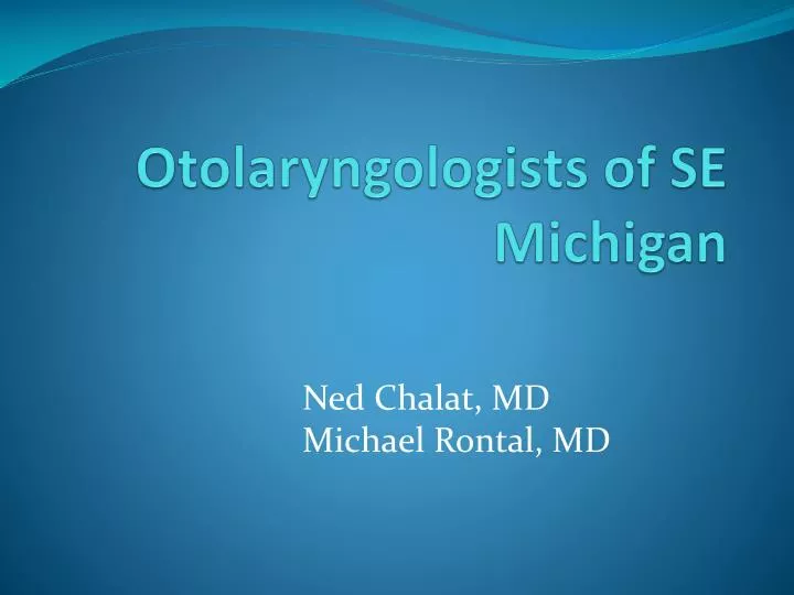 otolaryngologists of se michigan