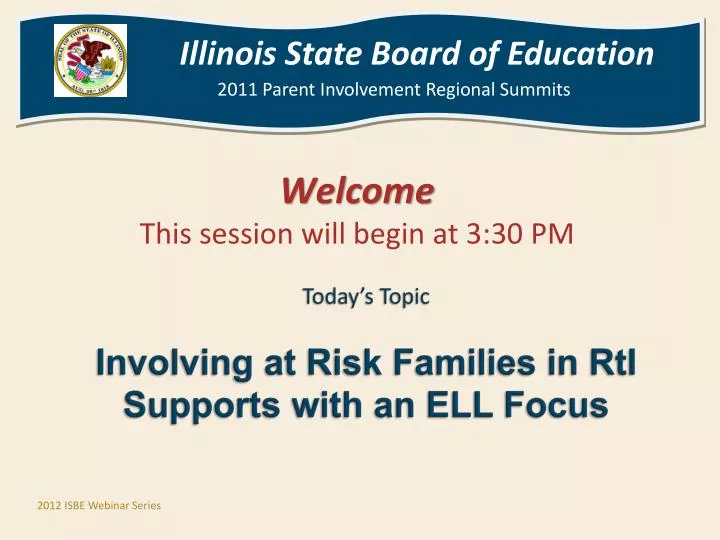 today s topic involving at risk families in rti supports with an ell focus