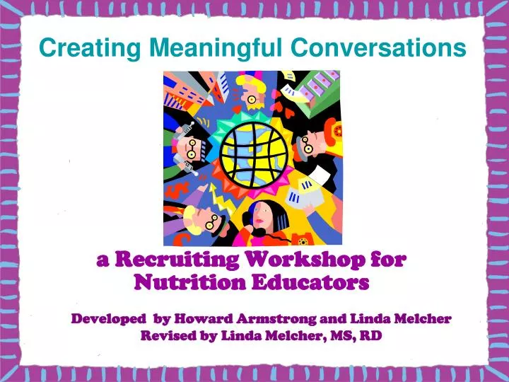 a recruiting workshop for nutrition educators