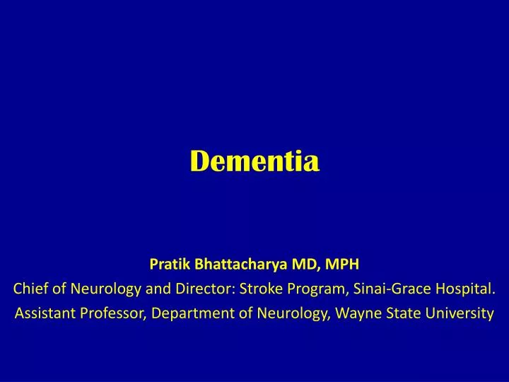 dementia