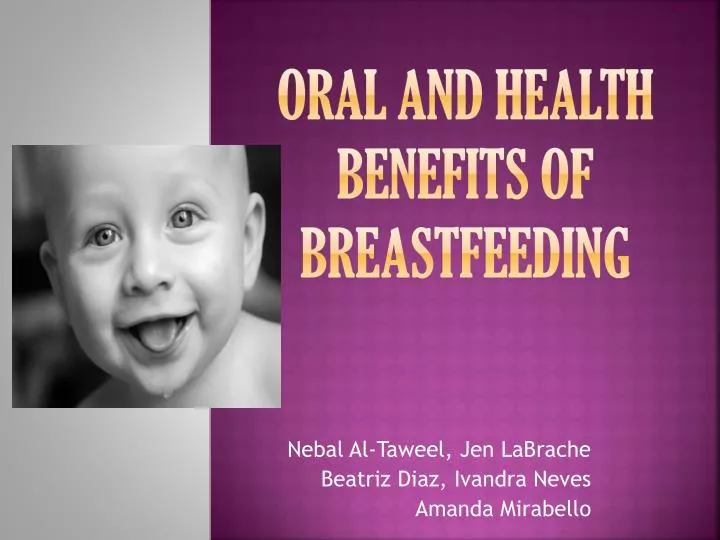 oral and health benefits of breastfeeding