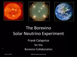 The Borexino Solar Neutrino Experiment