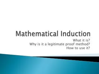 Mathematical Induction