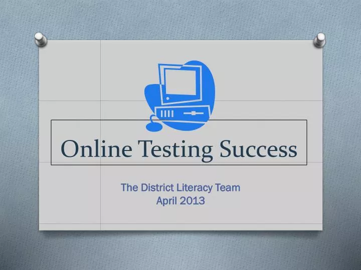 online testing success