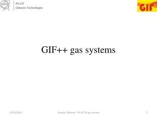 GIF++ gas systems