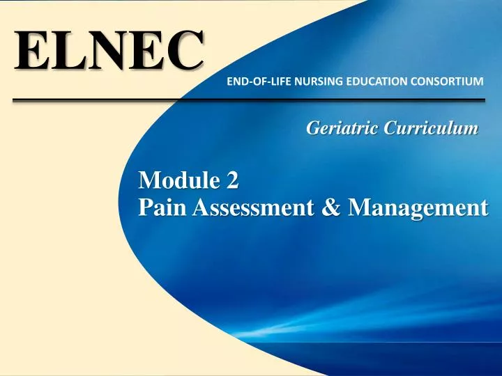 module 2 pain assessment management