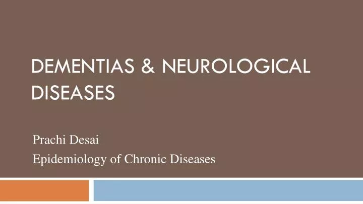 dementias neurological diseases