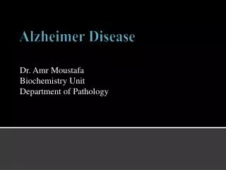 Alzheimer Disease