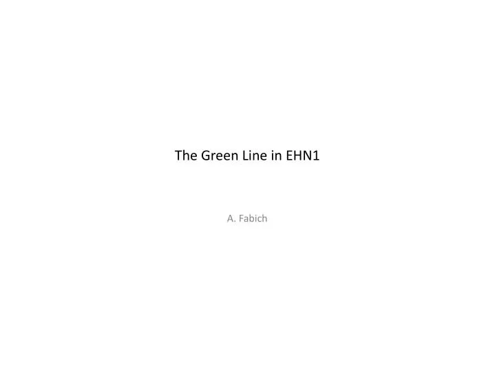 the green line in ehn1