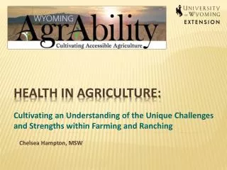 Health in Agriculture: