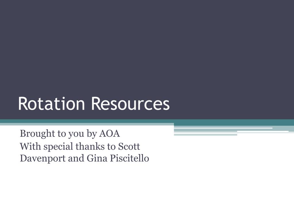 PPT - Rotation Resources PowerPoint Presentation, free download - ID ...