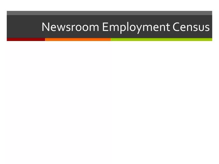 newsroom employment census