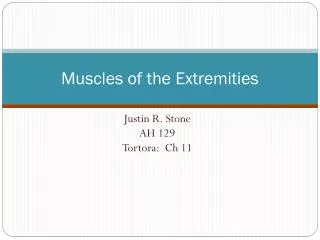 Muscles of the Extremities