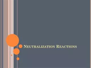 neutralization reactions