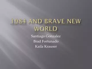 1984 and brave new world