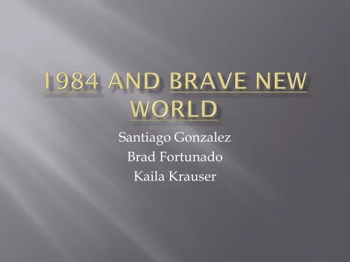 1984 and brave new world