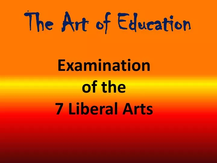 the art of education