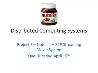 Distributed Computing Systems