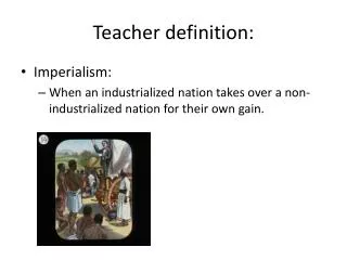 Teacher definition: