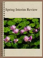 Spring Interim Review - slide 1