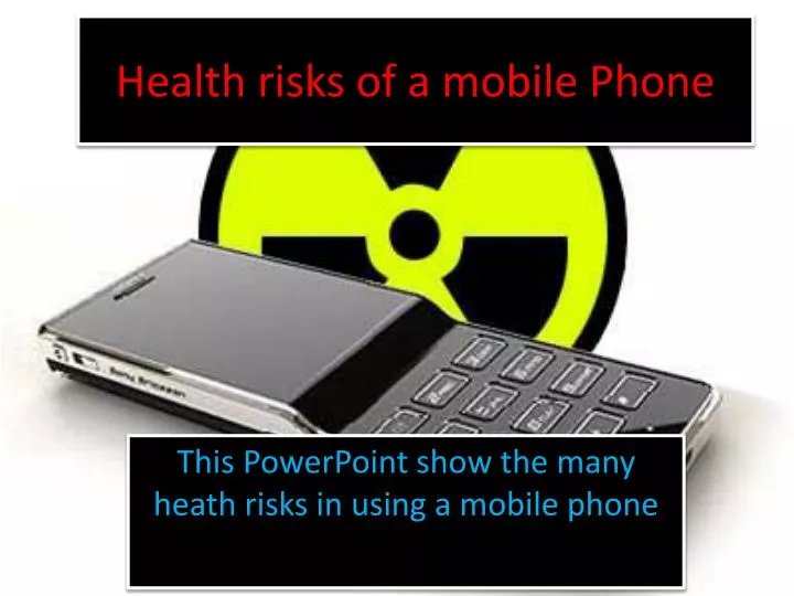 health risks of a mobile phone