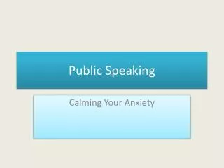 public speaking