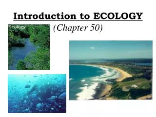 Introduction to ECOLOGY (Chapter 50)